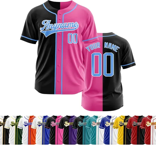 Miniatura 12 de Camiseta de béisbol personalizada con número de nombre cosido o impreso, camiseta de béisbol para hombres, mujeres, jóvenes, camiseta de béisbol