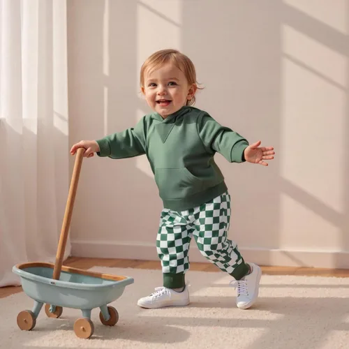 Miniatura 256 de Conjunto de ropa de otoño e invierno para bebé y niño, sudadera larga con capucha y pantalones para niños pequeños, 6, 12, 18, 24 meses, 2T
