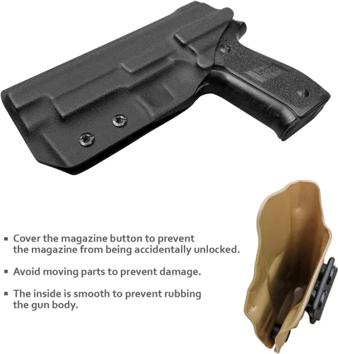 Miniatura 6 de Funda para Sig P226 IWB / OWB Kydex: Sig Sauer P226 de tamaño completo de 4.4'' de cañón - Portador oculto en la cintura interior / Portador