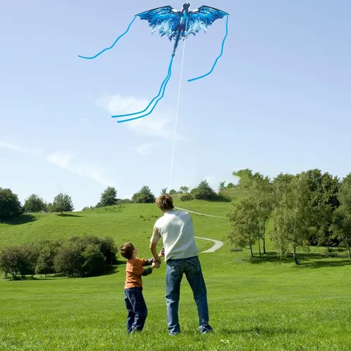 Miniatura 9 de Cometa de dragón para adultos, regalos para Pascua, cometas para niños de 4 a 8 a 12 años, fácil de volar, cometa para principiantes, viajes a