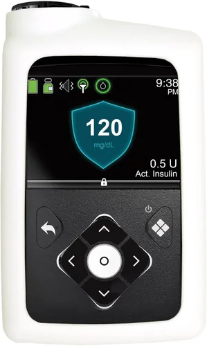 Miniatura 3 de SNK Funda suave de silicona prémium para bombas de insulina Medtronic (MiniMed 630G, 640G, 650G, 670G, 770G, 780G) - Antideslizante, fácil de Azul