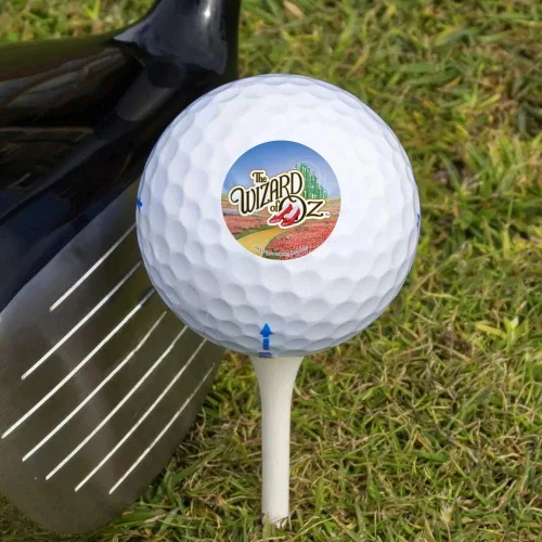 Miniatura 3 de GRAPHICS & MORE The Wizard of Oz Ruby Slippers Logo Novedoso Pelotas de Golf Paquete de 3