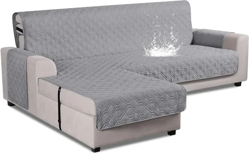 Miniatura 11 de VANSOFY Fundas de Sofá Seccional Mejoradas 100% Impermeables en Forma de L Funda Reversible para Chaise Lounge Funda Protectora de Sofá Seccional