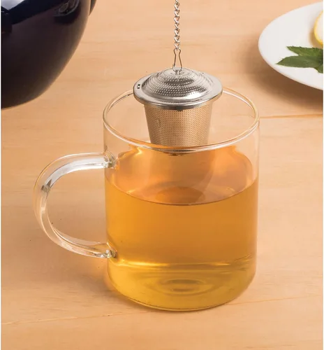 Miniatura 2 de HIC Kitchen Infusor de té de barril pequeño, acero inoxidable 18/8, 1.75 pulgadas, juego de 2