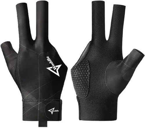 Guantes de billar para mano izquierda, guantes de billar para mano izquierda, 3 dedos, guante deportivo de billar tallas populares para hombres y