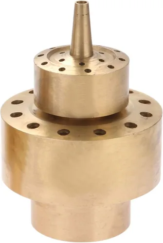 Miniatura 7 de Boquilla de fuente de latón de 1 pulgada (G1/DN25) – Altura de pulverización 1.5 M, cobertura 1.3 M, para estanque de jardín y características