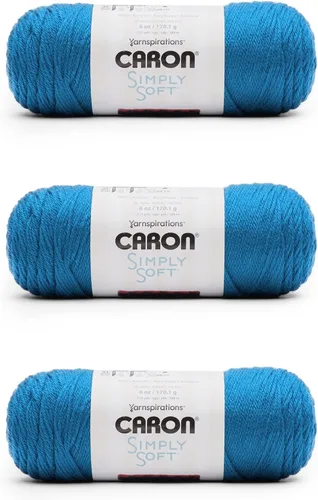 Miniatura 10 de Caron Simply Soft - Hilo verde militar, paquete de 3 unidades de 6.00 oz/6 onzas, 100% acrílico, peinado #4 (mediano), 315 yardas, tejido/ganchillo