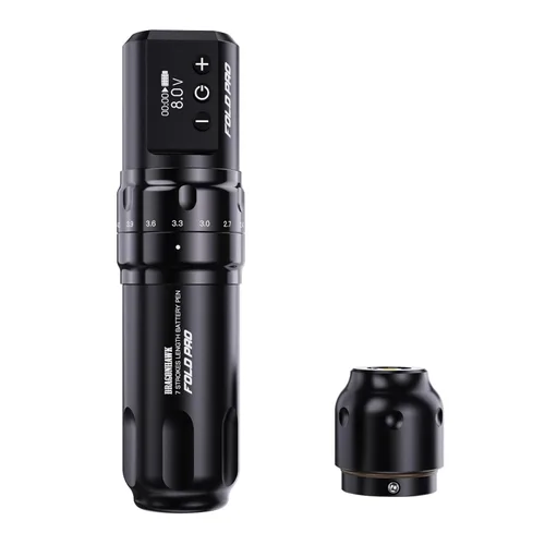 Mast Fold Pro Máquina de Pluma de Tatuaje Inalámbrica Rotatoria Pistola de Tatuaje para Delineado, Sombreado, Coloreado, Motor Potente por Mcore, 7