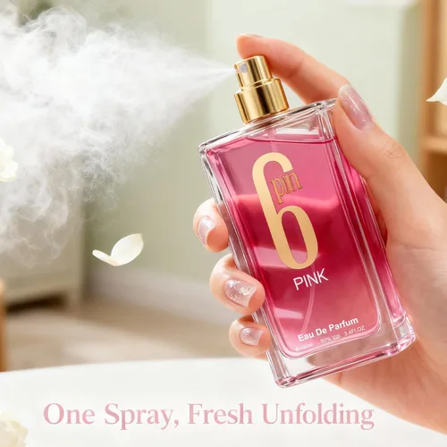 Miniatura 5 de AFLUXE Perfume de Mujer Eau de Parfum, Perfume Floral Frutal de Mujeres 6pm Rosa, Fragancia Clásica de Larga Duración, Spray Natural, 3.4 fl oz