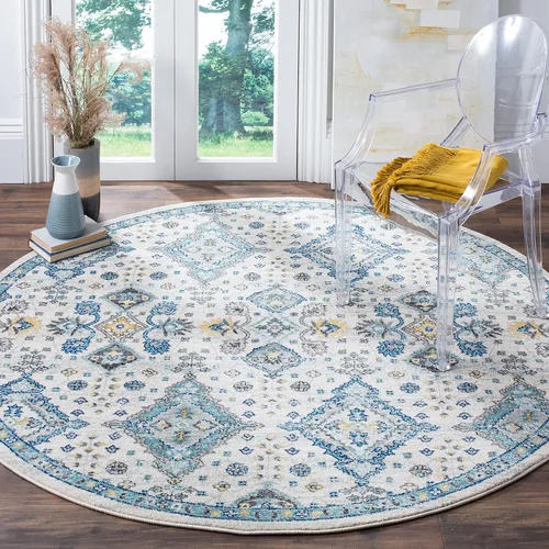 Miniatura 14 de SAFAVIEH Evoke Collection EVK224G - Alfombra decorativa bohemia y oriental que no desprende pelusa, para sala de estar y dormitorio, 2 pies 2