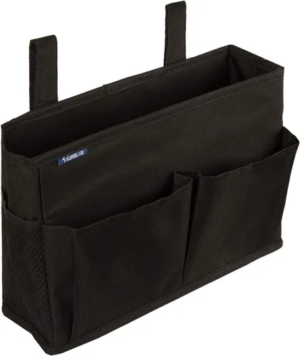 Miniatura 37 de Surblue Caddy Organizador colgante, Bolsa de almacenamiento para cabecera para literas y camas de hospital, Azul Turquesa, L R-Teal