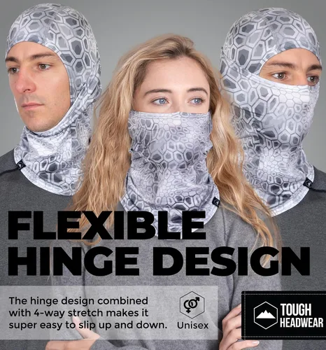 Miniatura 5 de Tough Headwear Pasamontañas de invierno, máscara de esquí resistente al viento y cubierta facial de invierno para hombres y mujeres, máscara facial
