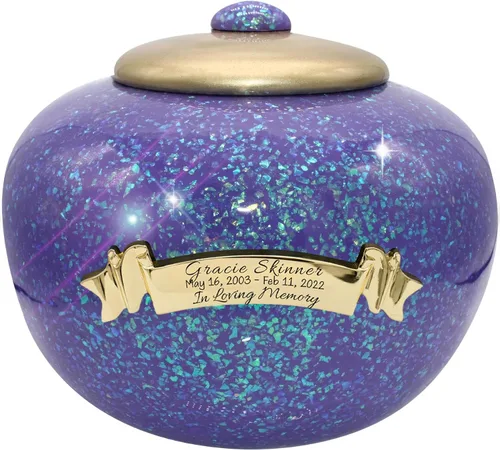 Miniatura 9 de Commemorative Cremation Urns for Human Ashes Adulto Hombre y Mujer – Urnas de cremación personalizadas decorativas bellamente hechas a mano