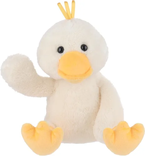 Juguetes de Cordero de Albaricoque de Peluche de Pato de Terciopelo Blanco con Pata Fina, Animal de Peluche Suave y Abrazable Perfecto para Niños
