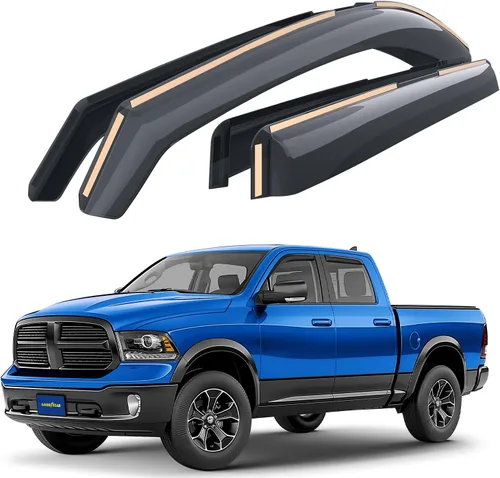 Miniatura 10 de Goodyear Deflectores de ventana de canal inastillables para GMC Acadia 2017-2023, protectores de lluvia, viseras de ventana para automóviles