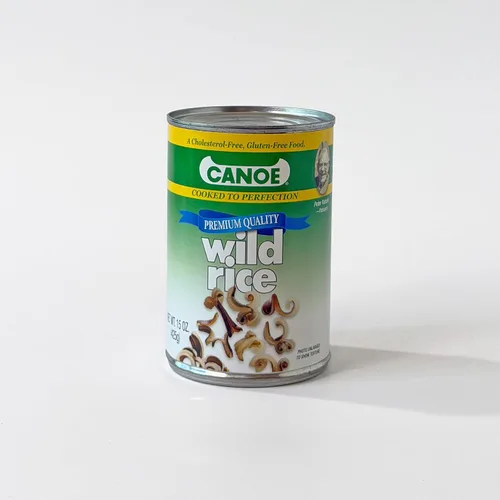 Canoe Arroz salvaje cocido, latas de 15 oz (caja de 12)