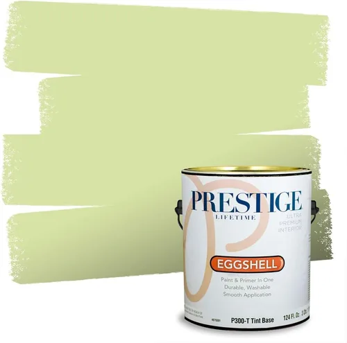 Miniatura 109 de PRESTIGE Pinturas Pintura interior e imprimación en uno, 1 galón, cáscara de huevo, aventura