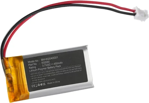 Miniatura 4 de 602040 450mAh LI-PO batería recargable con conector XH2.2.126 in/2Pin