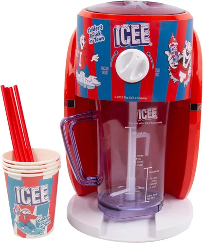 Máquina de Cono Nevado ICEE – Raspador de Hielo y Fabricante de Granizado Oficialmente Licenciado, Fabricante de Bebidas Congeladas para Niños y