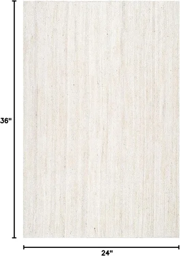 Miniatura 2 de Alfombras de granja tejidas a mano para sala de estar, alfombra rectangular trenzada a mano natural para dormitorio, cocina, sala de estar