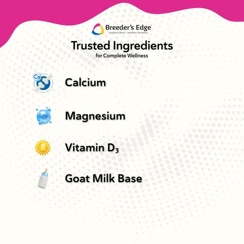 Miniatura 5 de Breeder's Edge - Suplemento oral Cal Plus en polvo, calcio y vitamina D3 para perros y gatos lactantes, apoya huesos, dientes y lactancia