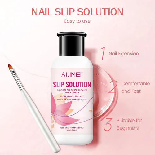 Miniatura 4 de Juego de soluciones deslizantes de uñas de 2.0 fl oz/2fl.oz Solución deslizante para uñas de gel de polietileno, extensión de uñas, solución