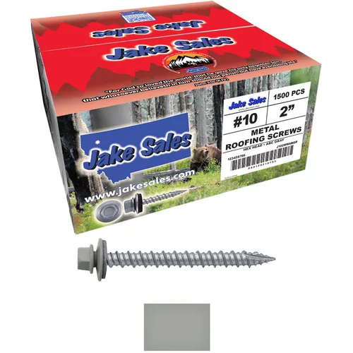 Miniatura 84 de Brite - Tornillos para techos de metal blanco (10 x 2 unidades), cabezal de arandela hexagonal, arranque automático/roscado, arandela EPDM, 3 x 250