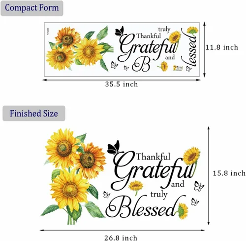 Miniatura 7 de Pegatinas de pared Girasol