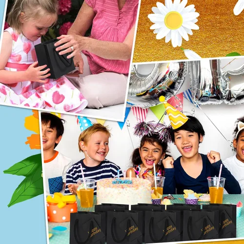 Miniatura 6 de Zhehao Paquete de 50 mini bolsas de regalo para el Día de la Madre a granel de 4 x 2.75 x 4.5 pulgadas, pequeñas bolsas de regalo de agradecimiento