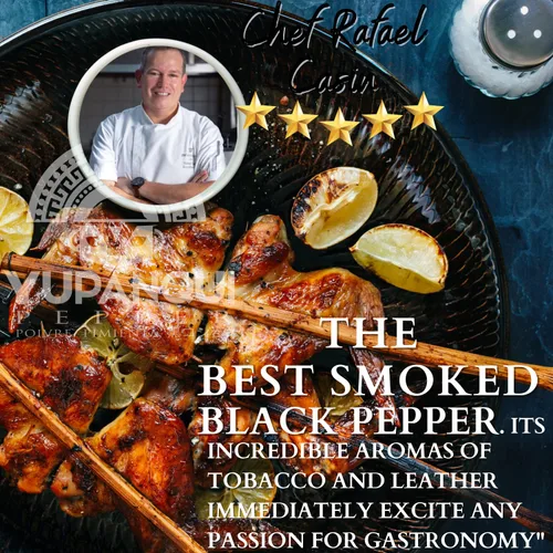 Miniatura 5 de YUPANQUI Smoked Peppercorns Whole - Best Smoked Black Pepper Organic for BBQ Grilling & Steak - Black Peppercorn Smoke Pepper corn for Grinder