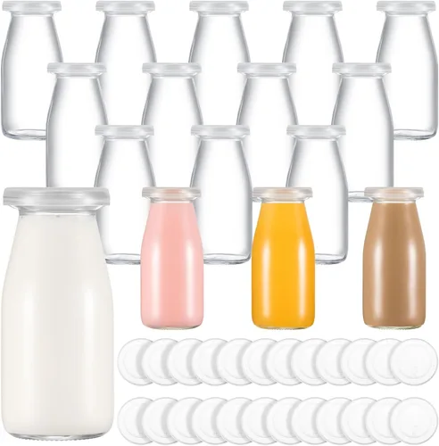Zubebe Paquete de 6 mini tarros de vidrio de 3 onzas con 12 tapas, tarros pequeños versátiles para recuerdos de boda, manualidades, especias, velas