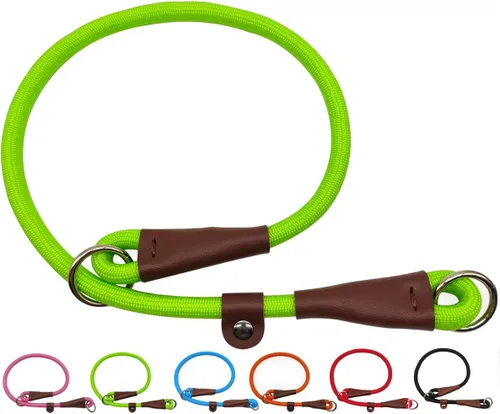 Miniatura 11 de MayPaw Collar ajustable de cuerda de nailon para entrenamiento de perros, collares de perro Martingala redondos sin tirones para perros pequeños