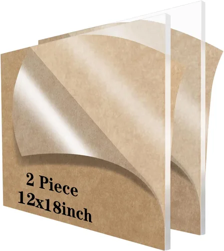 Miniatura 6 de 12 hojas acrílicas transparentes de 5 x 7 pulgadas, láminas acrílicas en blanco, hoja acrílica de 1/8 pulgadas de grosor (0.118 in) de grosor