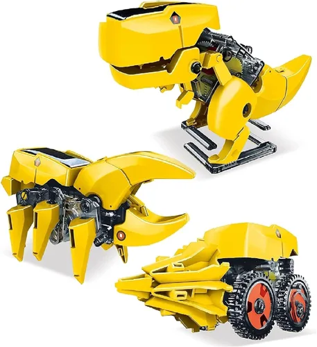 Miniatura 10 de PicassoTiles STEM - Robot espacial con energía solar para niños, juguete educativo de aprendizaje de ingeniería de construcción, 6 en 1, creativo