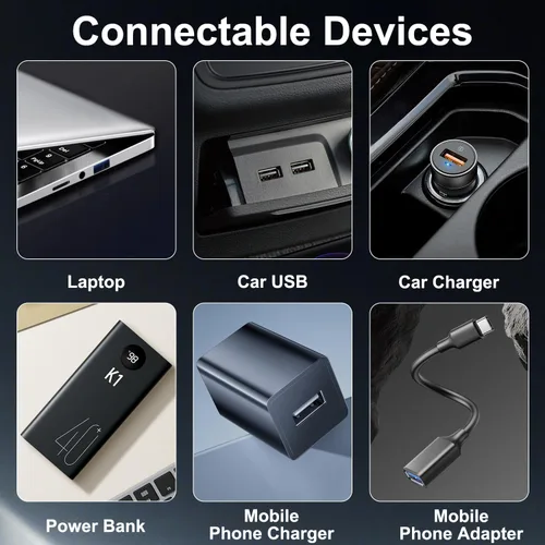 Miniatura 7 de 2 luces USB para coche, lámpara de ambiente retro con atenuación táctil, mini bombilla LED de botella de vidrio portátil, luces nocturnas