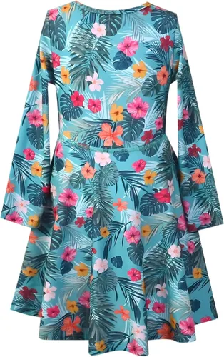 Miniatura 28 de Perfashion Vestidos a juego para niñas y muñecas sin mangas/manga larga, acampanados, faldas de fiesta de unicornio