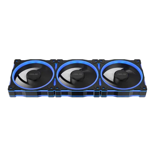 Miniatura 9 de ASUS Prime MR120 ARGB Fan Negro Paquete Triple, Marco Extra Grueso de 28mm, Silencioso, Enfriamiento de Alto Rendimiento con Control PWM, 20 LEDs
