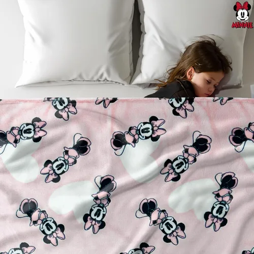 Miniatura 3 de Manta de Minnie Mouse Manta para arreglar de Minnie Mouse Manta para bebé de Minnie Mouse de felpa suave y forro polar Alfombra de 30" x 40