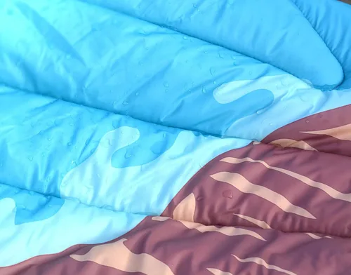 Miniatura 5 de Manta de camping impermeable para viajes, cálida y acogedora manta de pícnic, para exteriores, viajes y montaña. (Lago, 78 x 56 pulgadas)
