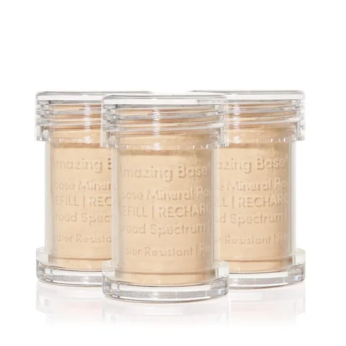 Miniatura 37 de jane iredale Amazing Base - Polvo mineral suelto, base luminosa con SPF 20, sin aceite, sin talco y sin peso, vegano y libre de crueldad animal
