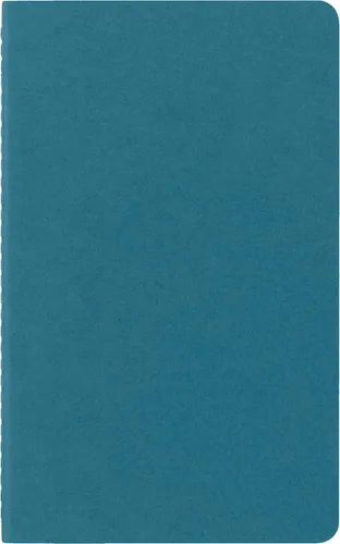Miniatura 2 de Moleskine Cahier - Cuaderno de tapa suave, tamaño L (5 x 8.25 pulgadas), hojas en blanco, tapa azul (azul brisk), 80 páginas (juego de 3)