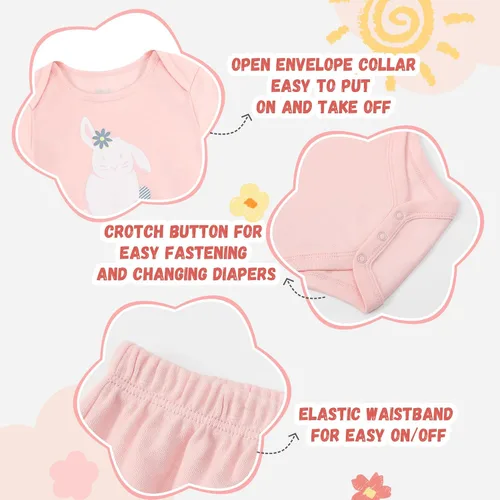 Miniatura 5 de V.&GRIN Conjunto de pijama de algodón de manga larga para bebé niña, para otoño e invierno