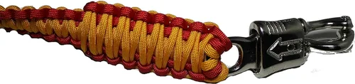 Miniatura 3 de Biker Whip Get Back 36" Red and Gold Silver Punisher Skulls .45 Cal carcasa