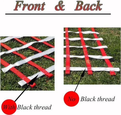Miniatura 4 de Red de carga para niños escalando, juego de red de hamaca Ninja Line Jungle Gym Fence Protection Rope Net Truck Netting, accesorios para Slacklines