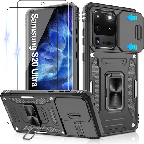 Miniatura 31 de Gritup para Samsung Galaxy S22 Funda con protectores de pantalla HD de 2 paquetes y cubierta deslizante para la cámara, protección contra caídas