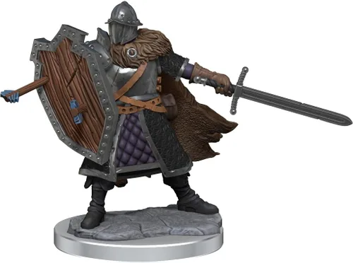 Miniatura 7 de WizKids D&D Frameworks: Human Fighter Male - Sin pintar y sin ensamblar