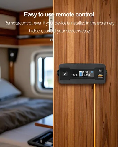 Miniatura 4 de YSOLX Inversor de corriente de onda sinusoidal pura de 2000 W, convertidor de corriente de 12 V a 110 V/120 V CA para el hogar, RV, camión, puerto
