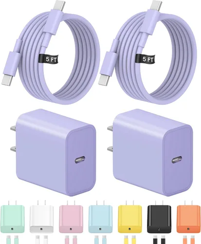Miniatura 18 de Cargador de carga rápida USB C de 3 pies para iPhone 17, 16, 15, carga rápida, paquete de 2 unidades para iPhone 17/17 Plus/17 Pro/17 Pro Max/iPhone
