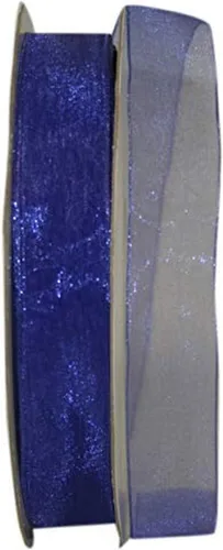 Miniatura 128 de Reliant Ribbon 25621-053-09C Cinta transparente de gasa, 1-1/2 pulgadas x 100 yardas, azul