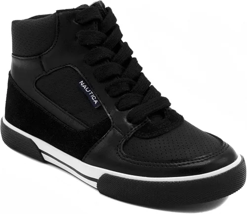 Nautica Horizon - Tenis con cordones para niños con corte alto tipo bota (niño pequeño y niño grande)